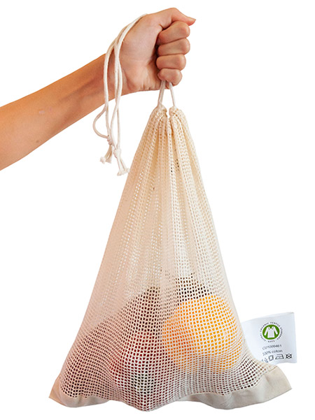 Fruit and vegetable net bag organic cotton