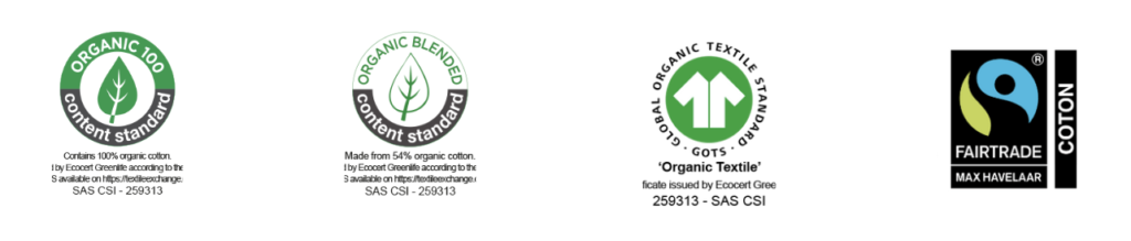 labels csi coton