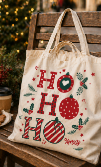 Sac en coton "Noël"