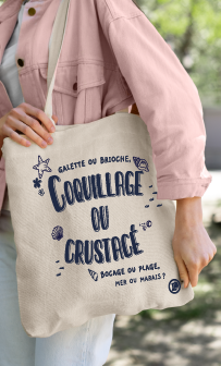 sac message leclerc caisse personnalisé coton