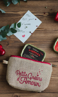 pochettes trousses filet coton